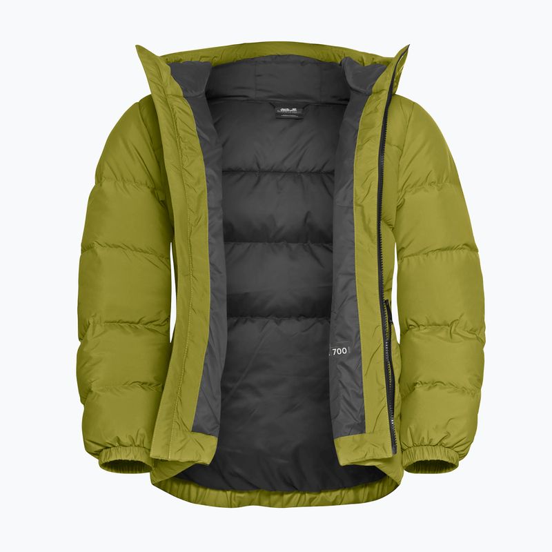 Płaszcz puchowy damski Jack Wolfskin Frozen Palace khaki green 9