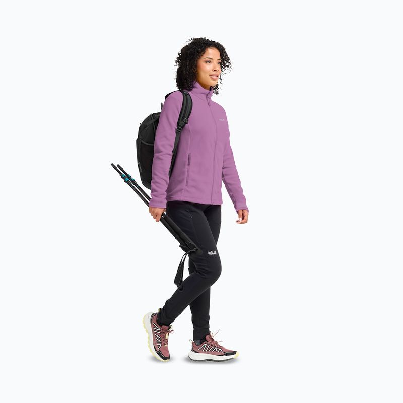 Bluza polarowa damska Jack Wolfskin Taunus 100 Full Zip vivid orchid 2