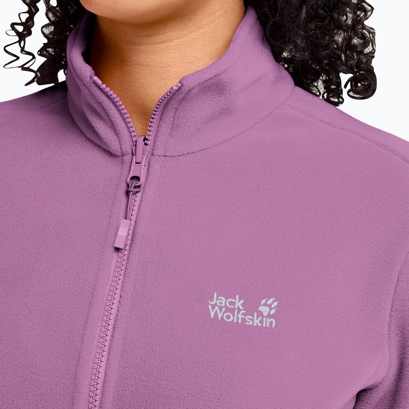 Bluza polarowa damska Jack Wolfskin Taunus 100 Full Zip vivid orchid 4
