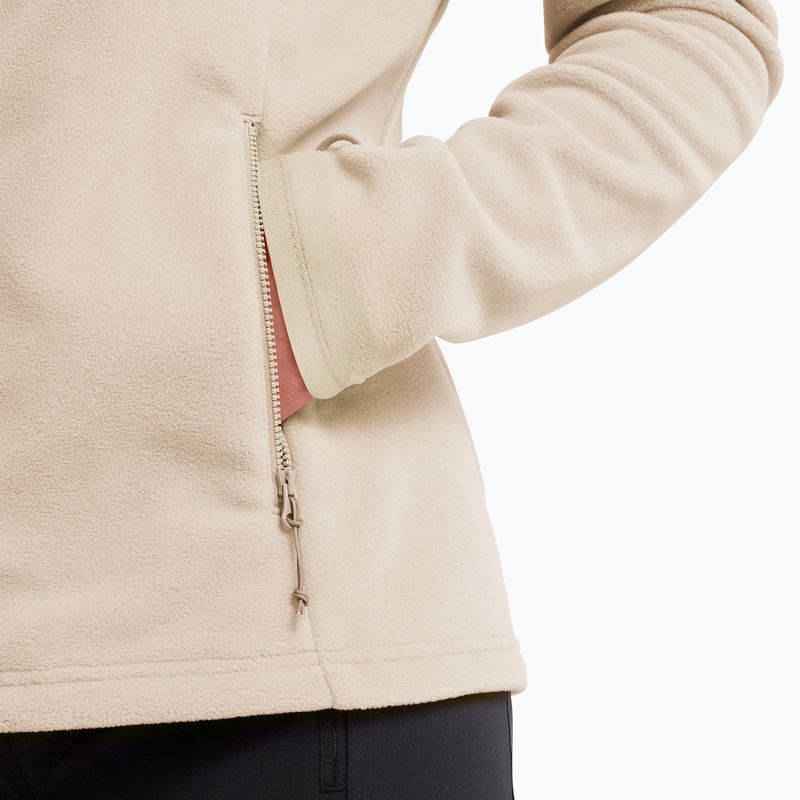 Bluza polarowa damska Jack Wolfskin Taunus 100 Full Zip oyster 5