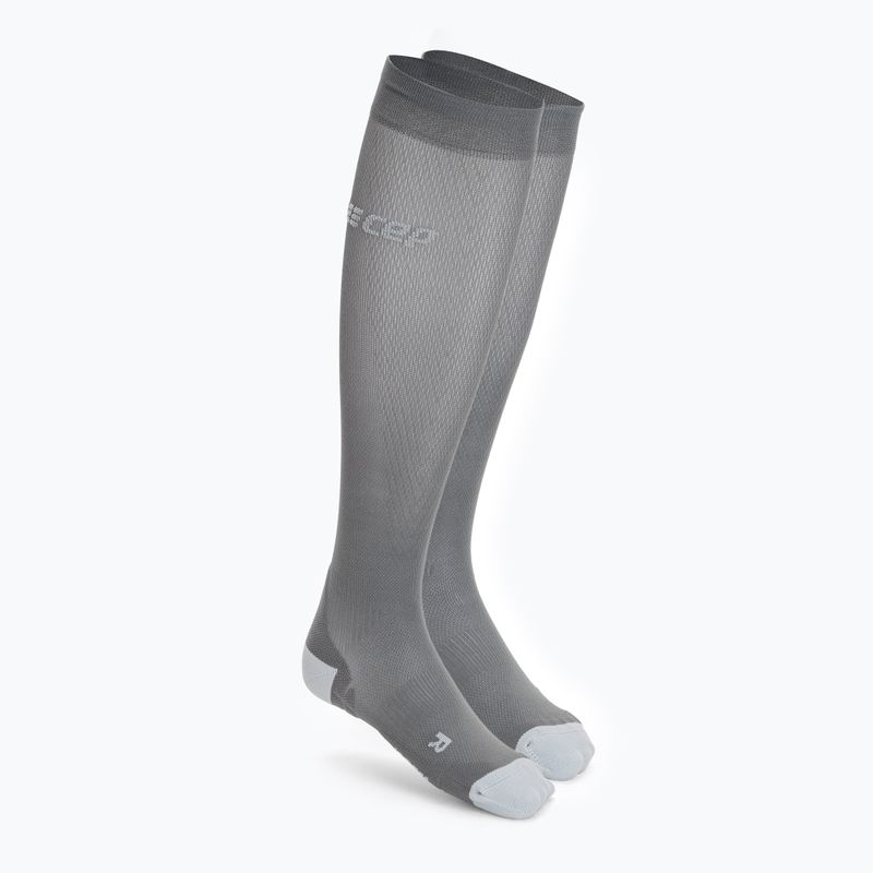 Skarpety kompresyjne męskie CEP Ultralight grey/light grey