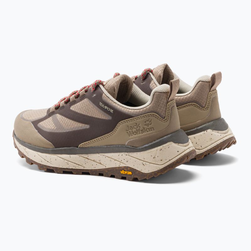 Buty trekkingowe damskie Jack Wolfskin Terraventure Texapore Low beige/light beige 3