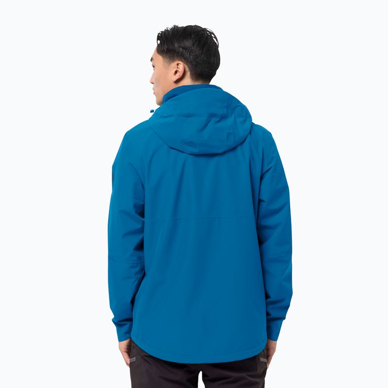 Kurtka przeciwdeszczowa męska Jack Wolfskin Evandale blue pacific 2