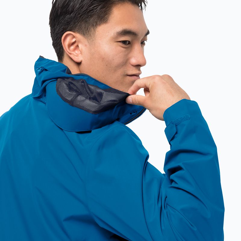 Kurtka przeciwdeszczowa męska Jack Wolfskin Evandale blue pacific 4