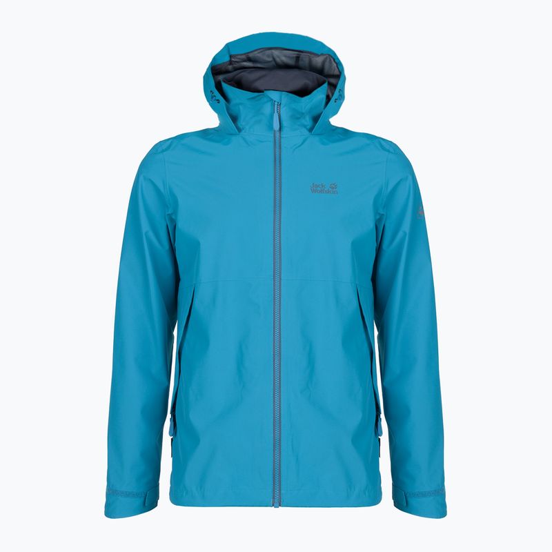 Kurtka przeciwdeszczowa męska Jack Wolfskin Evandale blue pacific 5