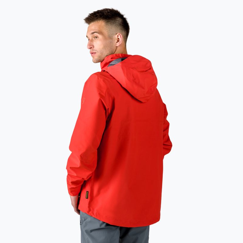 Kurtka przeciwdeszczowa męska Jack Wolfskin Evandale adrenaline red 3