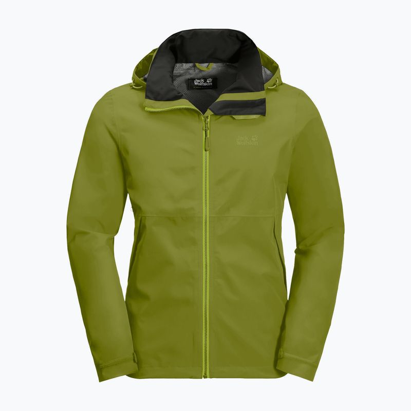 Kurtka przeciwdeszczowa męska Jack Wolfskin Evandale golden cypress 4