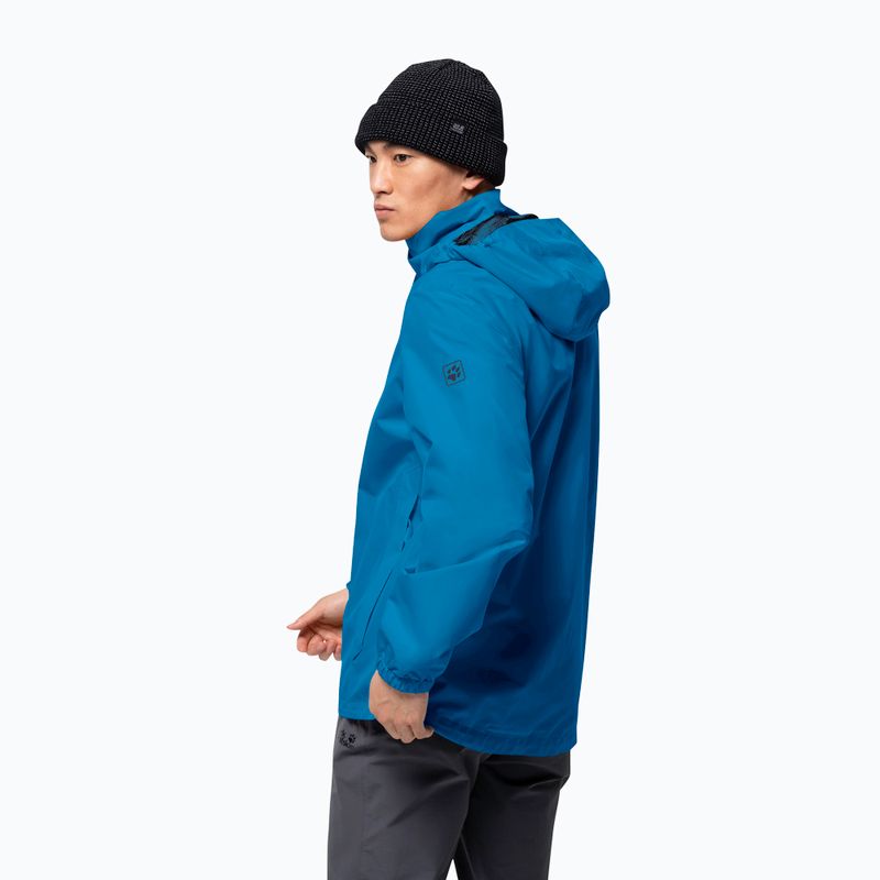 Kurtka przeciwdeszczowa męska Jack Wolfskin Stormy Point blue pacific 2
