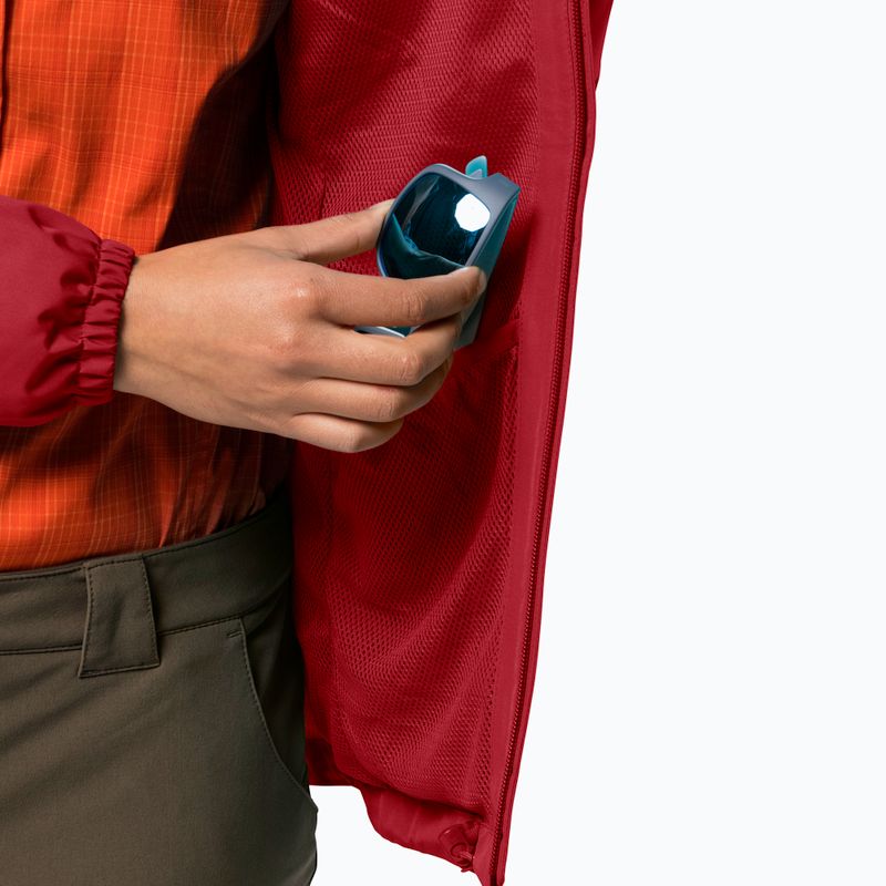 Kurtka przeciwdeszczowa damska Jack Wolfskin Stormy Point bright scarlet 3