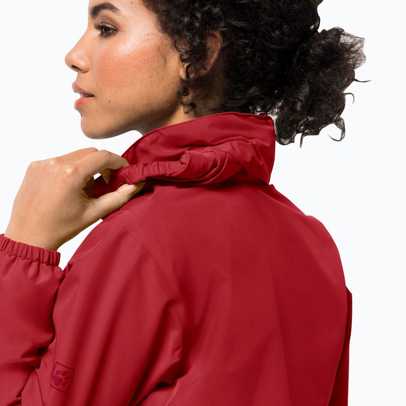 Kurtka przeciwdeszczowa damska Jack Wolfskin Stormy Point bright scarlet 4