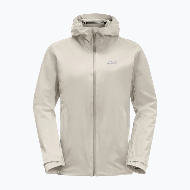 Kurtka przeciwdeszczowa damska Jack Wolfskin Pack & Go Shell dusty grey 10