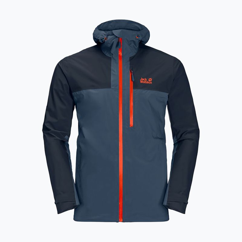 Kurtka przeciwdeszczowa męska Jack Wolfskin Go Hike thunder blue