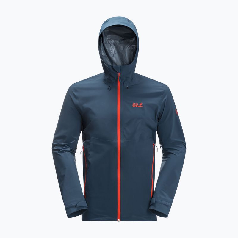 Kurtka przeciwdeszczowa męska Jack Wolfskin Highest Peak 2.5L thunder blue 8