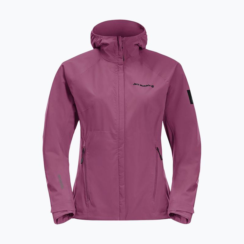 Kurtka przeciwdeszczowa damska Jack Wolfskin Tasman Peak Jkt violet quartz 6