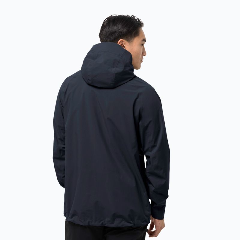 Kurtka przeciwdeszczowa męska Jack Wolfskin Highest Peak night blue 2