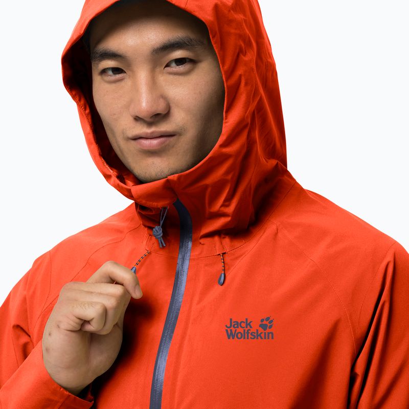 Kurtka przeciwdeszczowa męska Jack Wolfskin Highest Peak wild brier 4
