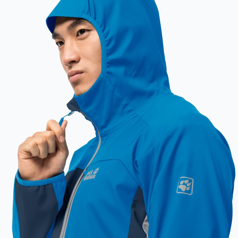 Kurtka softshell męska Jack Wolfskin Eagle Peak Ii Softshell blue pacific 4