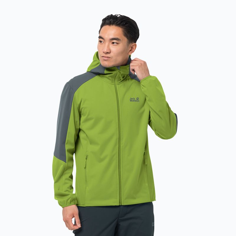 Kurtka softshell męska Jack Wolfskin Go Hike Softshell spring lime