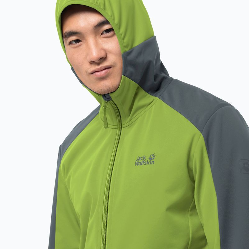 Kurtka softshell męska Jack Wolfskin Go Hike Softshell spring lime 3