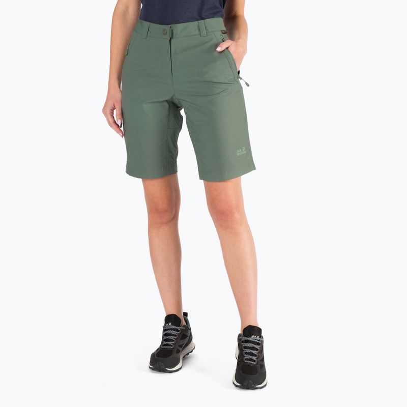 Spodenki trekkingowe damskie Jack Wolfskin Activate Track hedge green