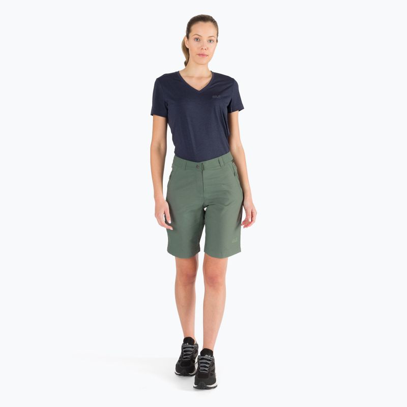 Spodenki trekkingowe damskie Jack Wolfskin Activate Track hedge green 2