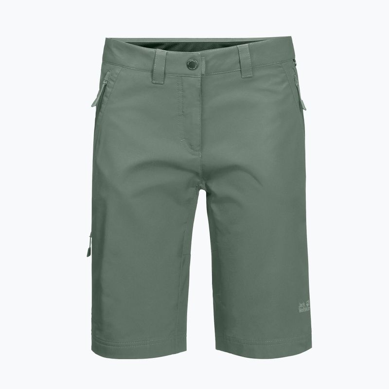 Spodenki trekkingowe damskie Jack Wolfskin Activate Track hedge green 7