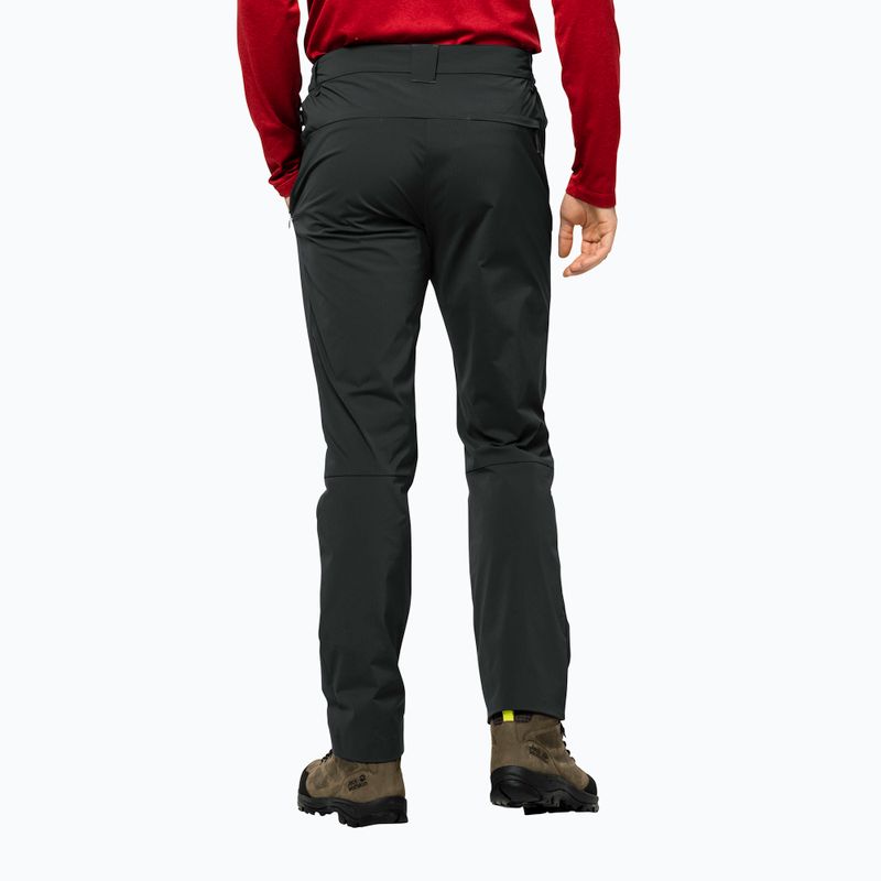 Spodnie softshell męskie Jack Wolfskin Peak black 2