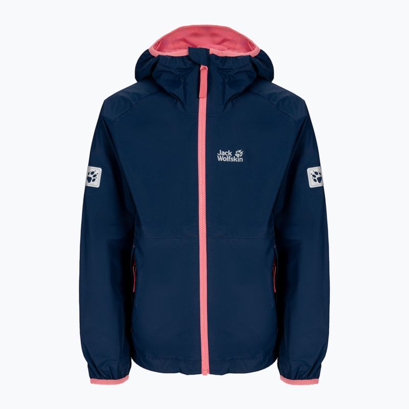 Kurtka przeciwdeszczowa dziecięca Jack Wolfskin Rainy Days dark indigo