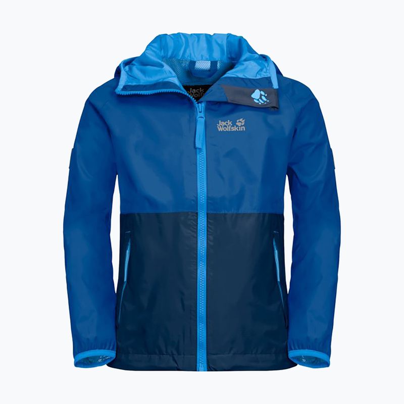 Kurtka przeciwdeszczowa dziecięca Jack Wolfskin Rainy Days coastal blue 7
