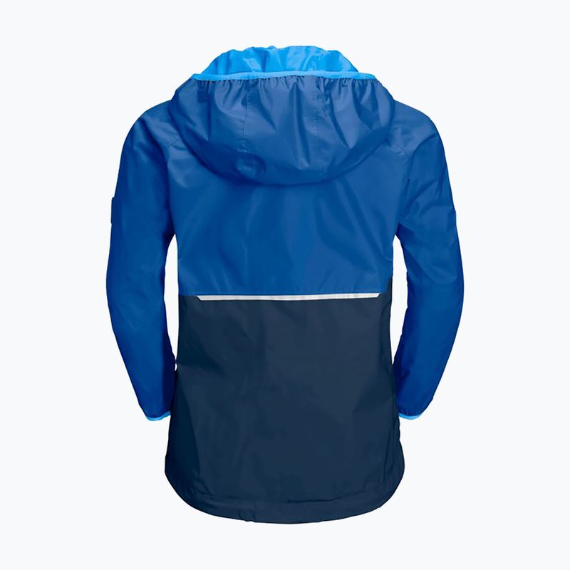 Kurtka przeciwdeszczowa dziecięca Jack Wolfskin Rainy Days coastal blue 8