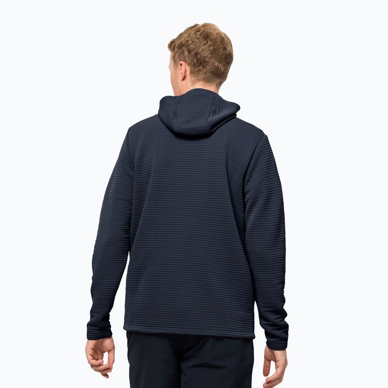 Bluza trekkingowa męska Jack Wolfskin Modesto Hooded 2022 night blue 2