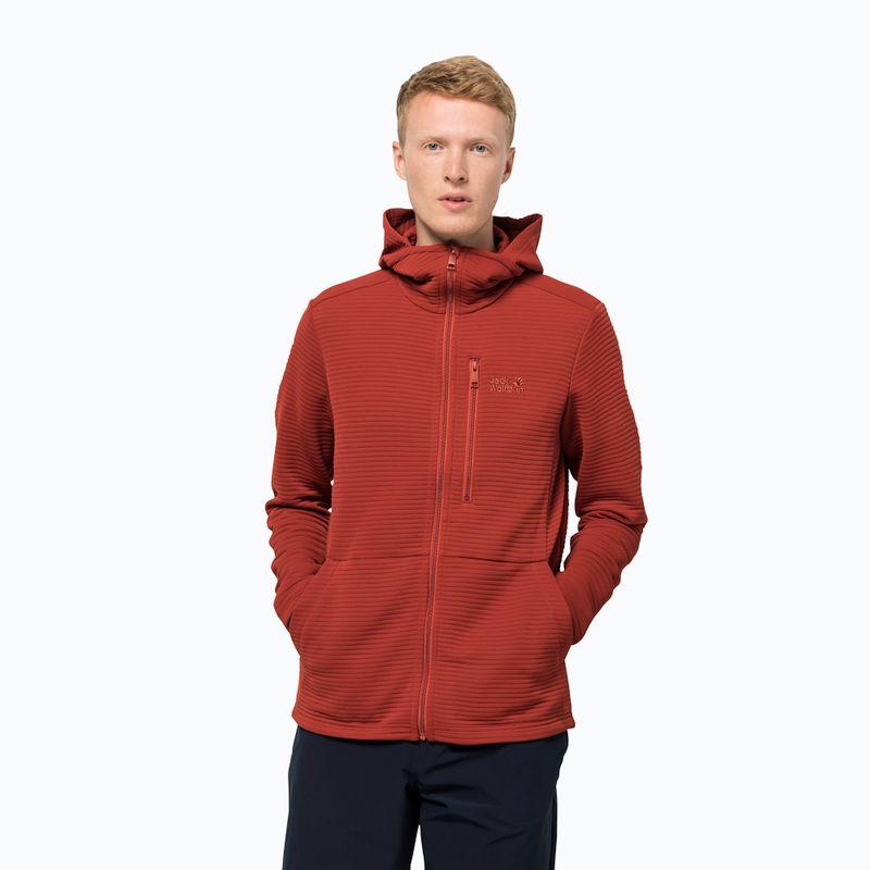 Bluza trekkingowa męska Jack Wolfskin Modesto Hooded mexican pepper