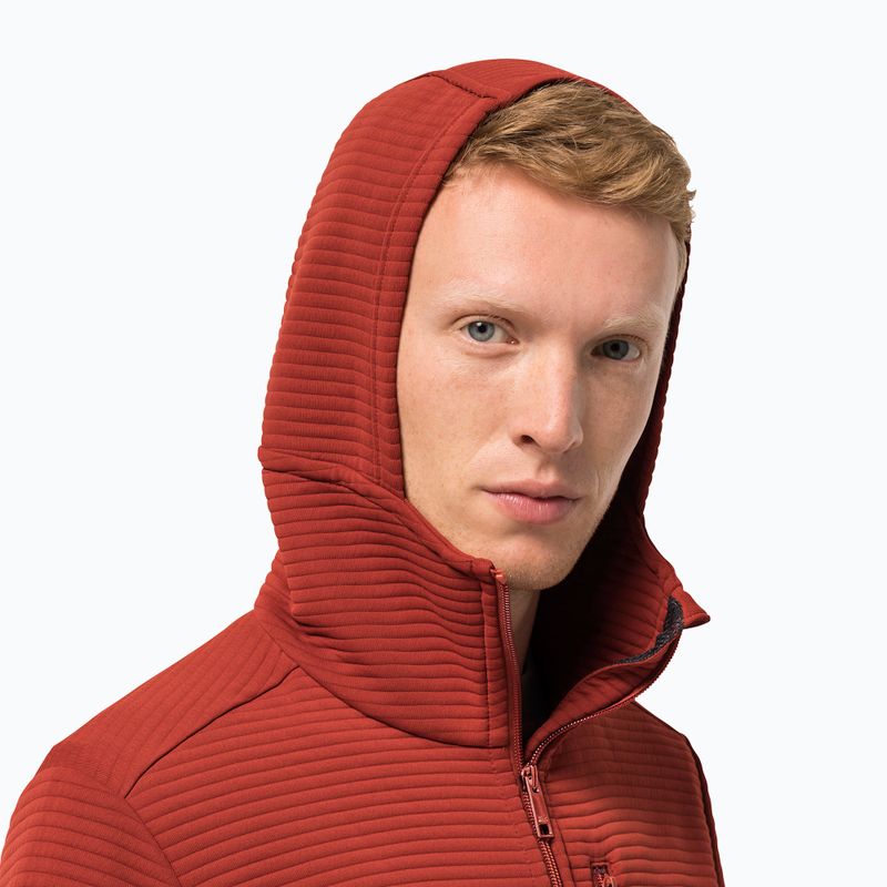 Bluza trekkingowa męska Jack Wolfskin Modesto Hooded mexican pepper 3