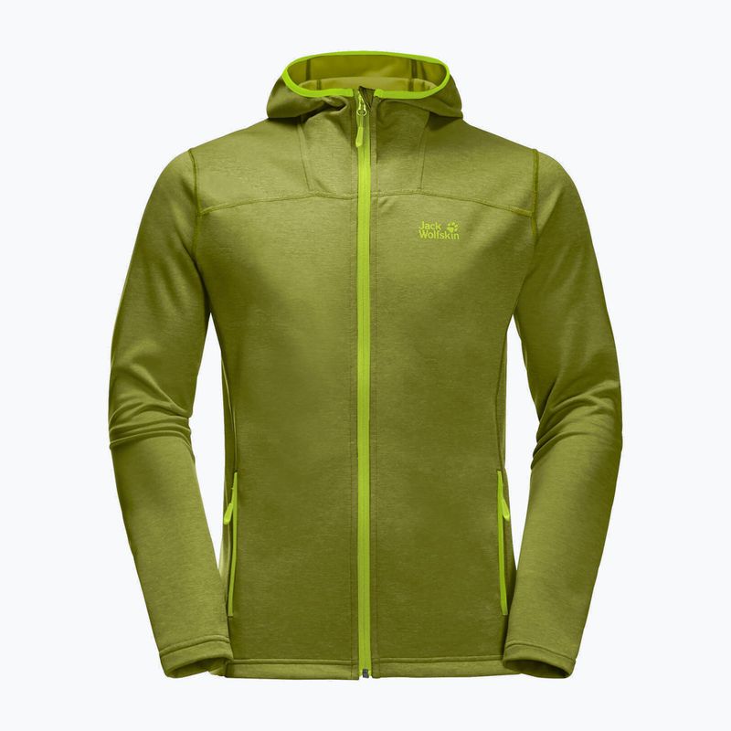 Bluza trekkingowa męska Jack Wolfskin Horizon Hooded Jacket golden cypress