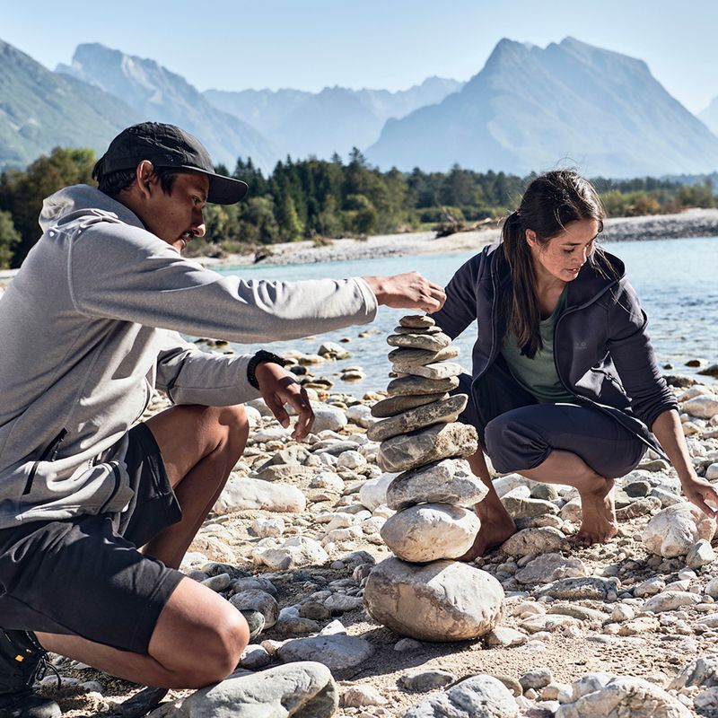 Bluza trekkingowa męska Jack Wolfskin Horizon Hooded Jacket alloy 6