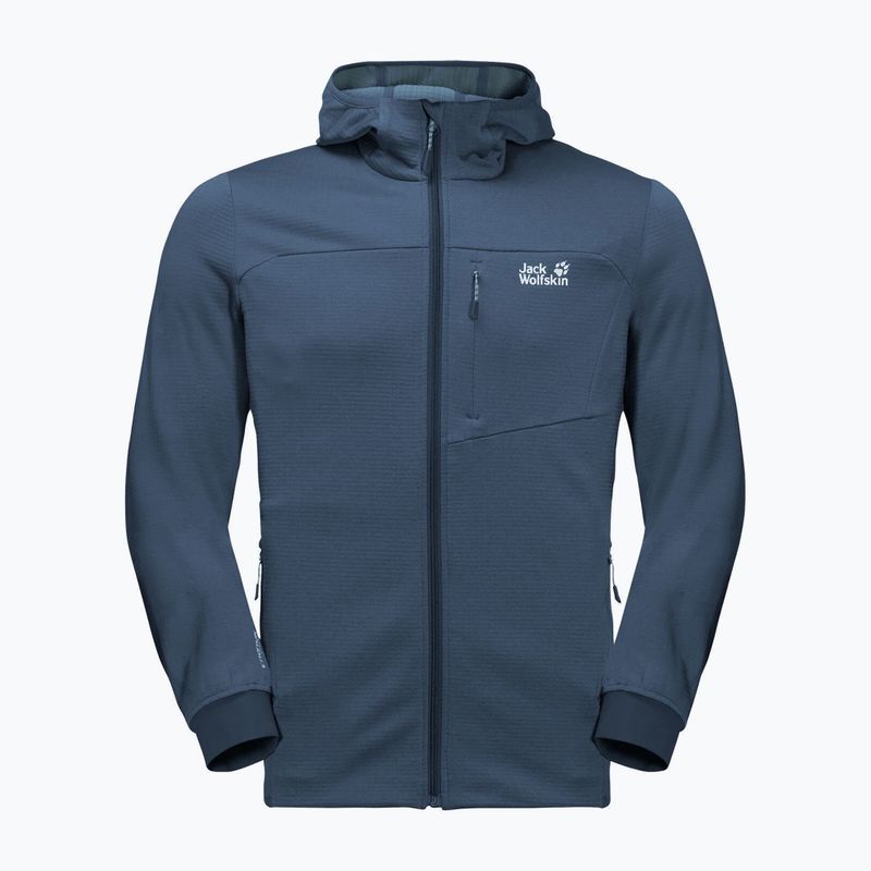Bluza trekkingowa męska Jack Wolfskin Hydro Grid Fleece thunder blue 6