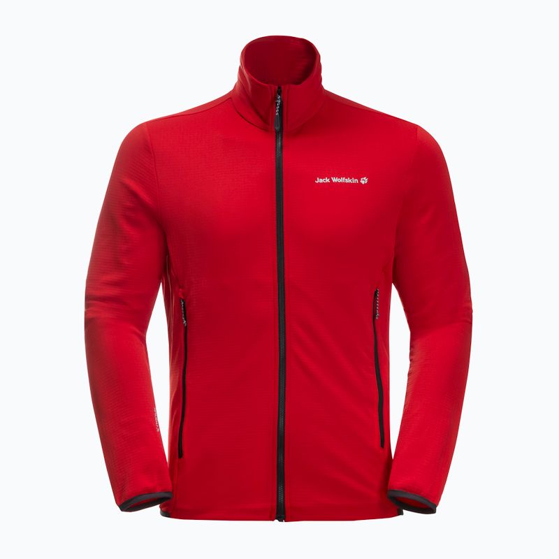 Bluza trekkingowa męska Jack Wolfskin Dna Fleece adrenaline red 4
