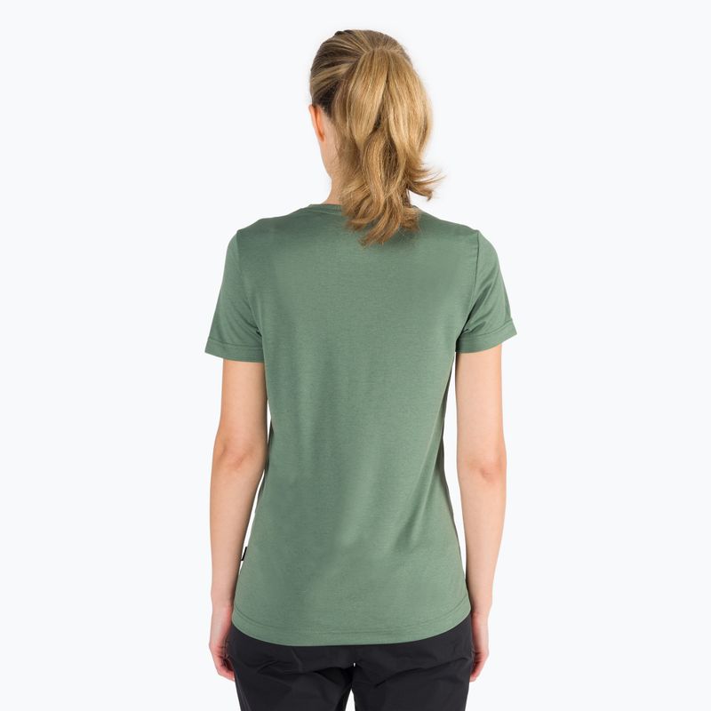 Koszulka trekkingowa damska Jack Wolfskin Crosstrail Tomen hedge green 3
