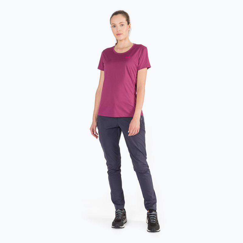 Koszulka trekkingowa damska Jack Wolfskin Tech violet quartz 6