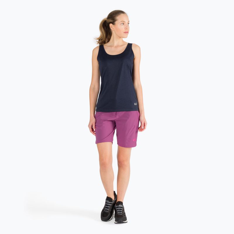 Koszulka trekkingowa damska Jack Wolfskin Pack & Go Tank 2022 night blue 2