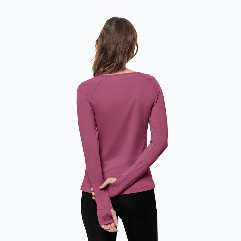 Longsleeve trekkingowy damski Jack Wolfskin Tasman violet quartz 2