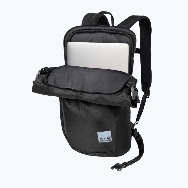 Plecak miejski Jack Wolfskin Helsinki Rolltop 18 l ultra black 4