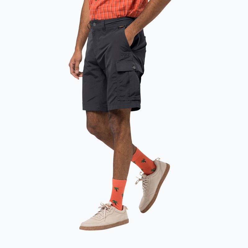 Spodenki trekkingowe męskie Jack Wolfskin Canyon Cargo asphalt