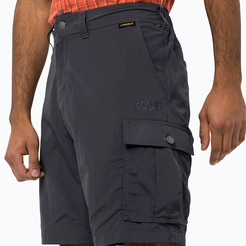 Spodenki trekkingowe męskie Jack Wolfskin Canyon Cargo asphalt 3