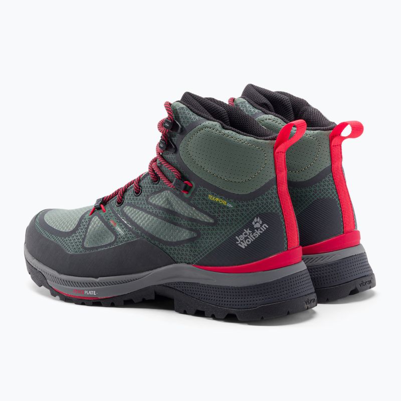Buty trekkingowe damskie Jack Wolfskin Force Striker Texapore Mid lime/dark green 3