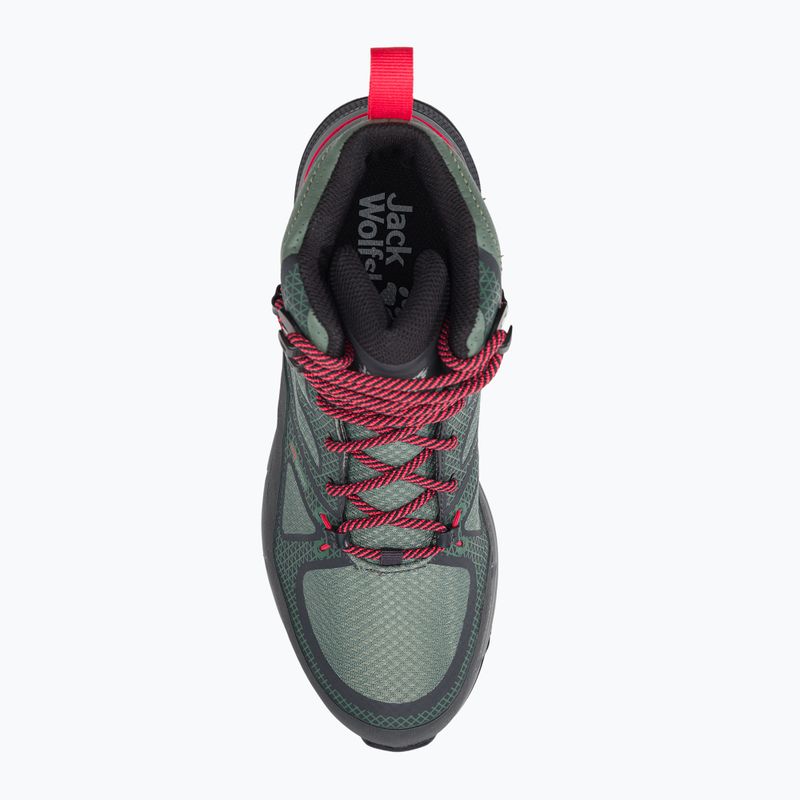 Buty trekkingowe damskie Jack Wolfskin Force Striker Texapore Mid lime/dark green 6
