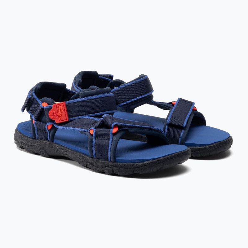 Sandały dziecięce Jack Wolfskin Seven Seas 3 blue/red 4