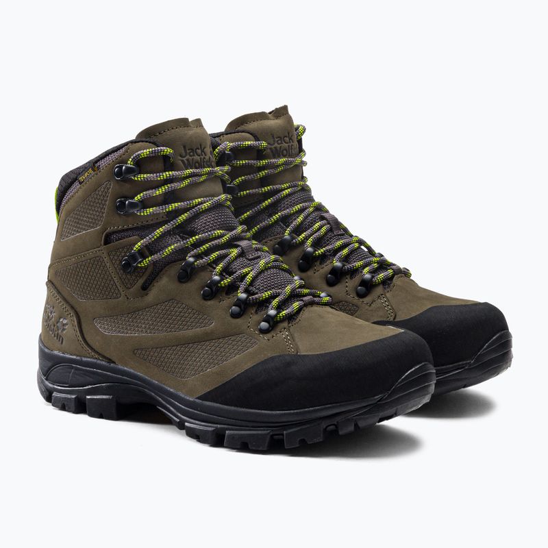 Buty trekkingowe męskie Jack Wolfskin Rebellion Texapore Mid khaki/phantom 5