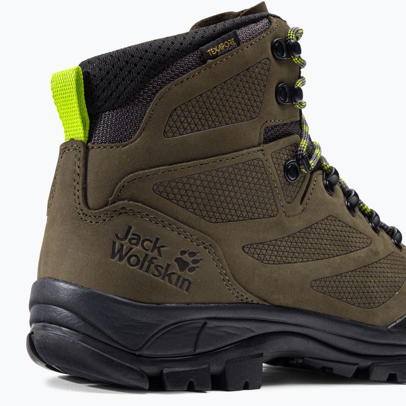 Buty trekkingowe męskie Jack Wolfskin Rebellion Texapore Mid khaki/phantom 9