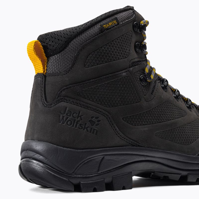 Buty trekkingowe męskie Jack Wolfskin Rebellion Texapore Mid phantom/burly yellow xt 9